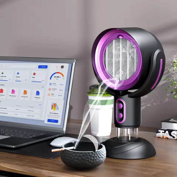 Deodorization For Fresh Spaces And Water Vapor Exhaust Fan Retractable Black (USB version) - Image 2