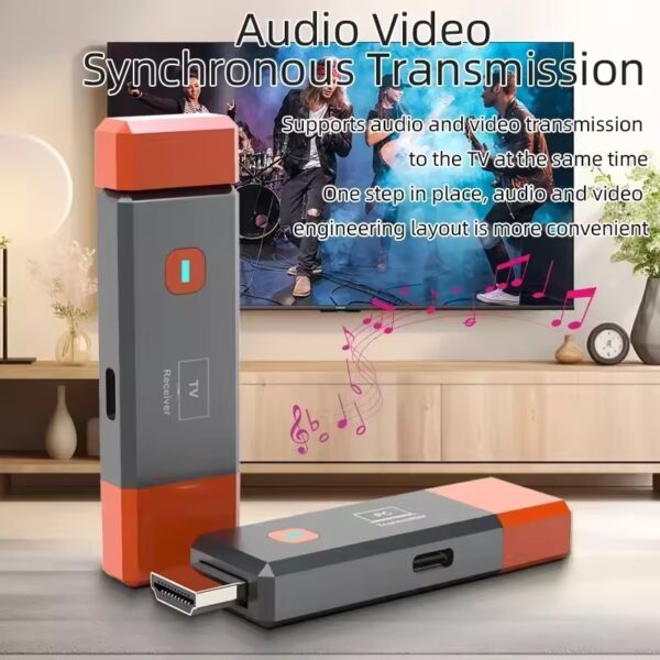 Wireless HDMI Video Transmitter and Receiver Extender kit TV Stick Dongle Adapter For PC Camera Laptop To Projector Monitor TV - Image 4