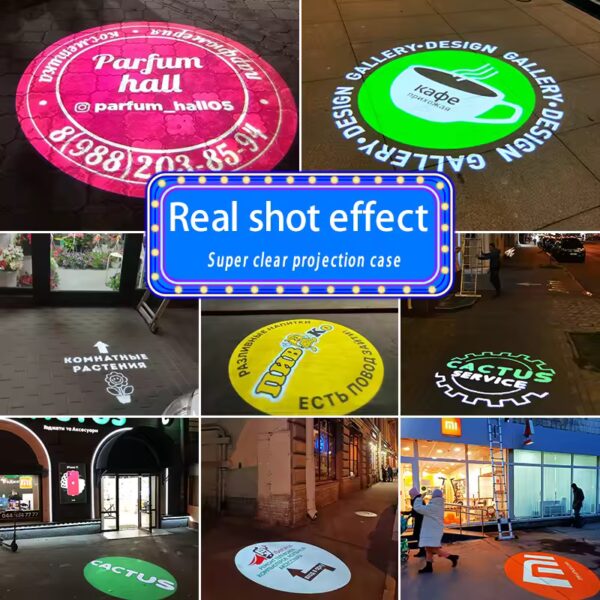 Waterproof Outdoor Gobo Projection Lamp Customized Advertising Image Led Door Head Static Logo Projector - Image 3