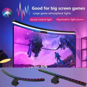 60cm Computer Monitor Light Bar RGB Screen Hanging Lights USB Desk Lighting Lamp Stepless Dimming for Study Esports Gaming
