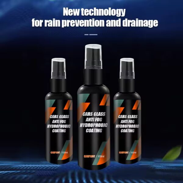 Car Glass Anti-rain Water Spray Repellent Nano Coating Hydrophobic Waterproof Agent Oil Film Removing Auto Glass Film Agent - Image 5