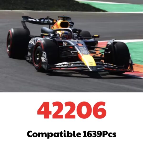 2025 New Technical 42206 42207 Red Blue Sport Racing Car Building Blocks City Super Car Bricks Toys For Boys Holiday Gifts - Image 5