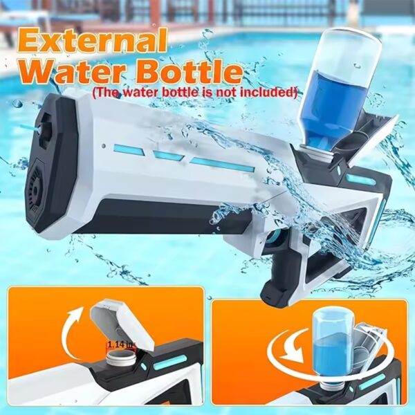 Electric Water Guns For Adults Powerful Squirt Automatic Water Suction Water Blasters Summer Outdoor Beach Toy For boys Kid Gift - Image 2