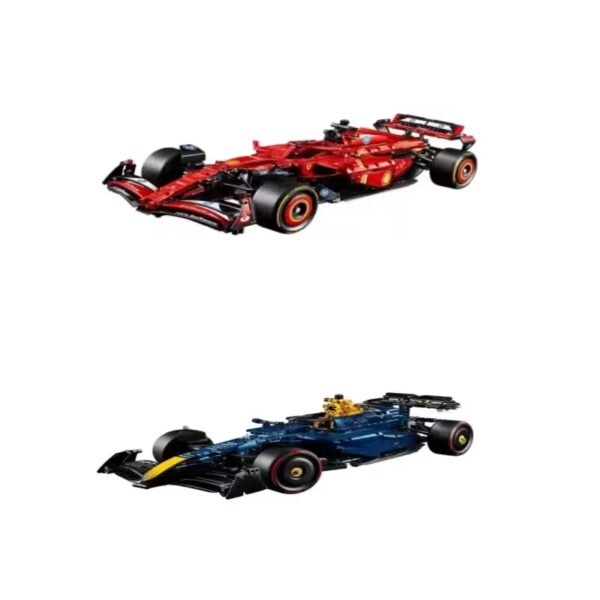 2025 New Technical 42206 42207 Red Blue Sport Racing Car Building Blocks City Super Car Bricks Toys For Boys Holiday Gifts - Image 7