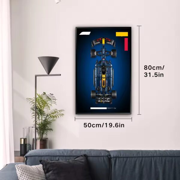 Display Wallboard for Lego 42206 Oracle Red Bull Racing RB20 F1,Adult Collectibles for Lego Car Wall Mount Building Blocks - Image 5