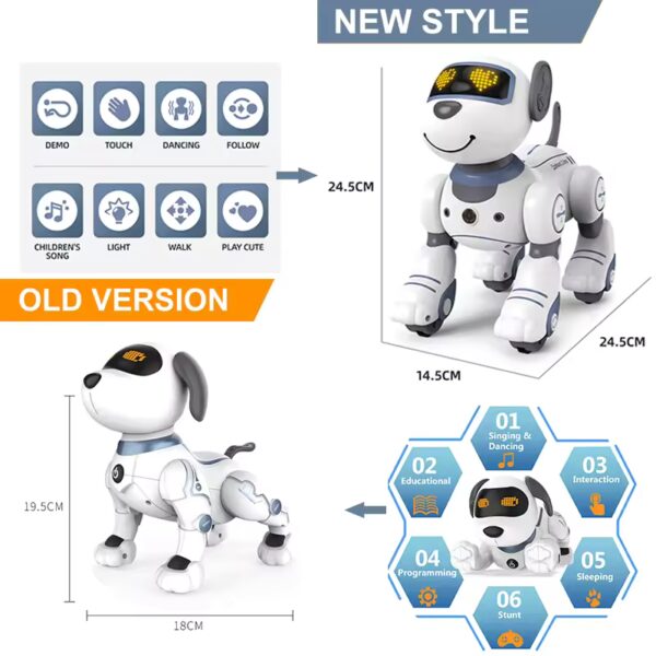 Intelligent Remote Control Robot Dog Electronic Stunt Voice Command Programmable Touch-sense Music Song Children’s Toys for Boys - Image 6