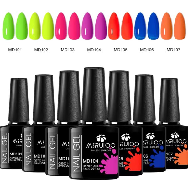 7pc Nail Gel Polish Set DIY Nail Art Design All For Decoration Soak Off UV Gel Long Lasting Manicure Painting Gel Vernis Kits - Image 10