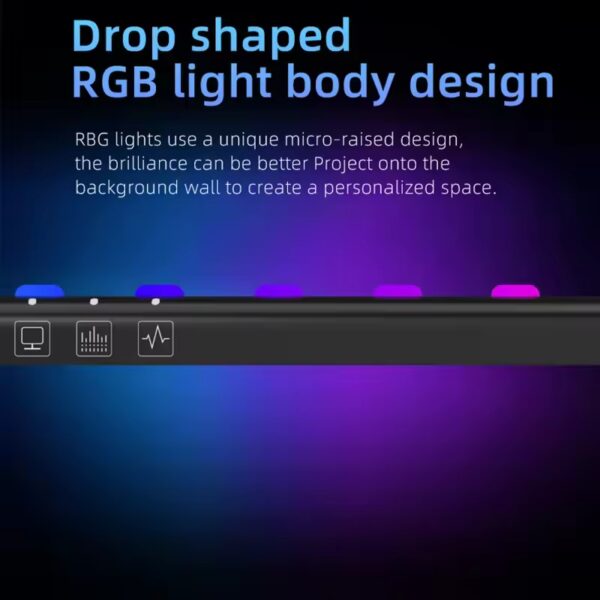 60cm Computer Monitor Light Bar RGB Screen Hanging Lights USB Desk Lighting Lamp Stepless Dimming for Study Esports Gaming - Image 4