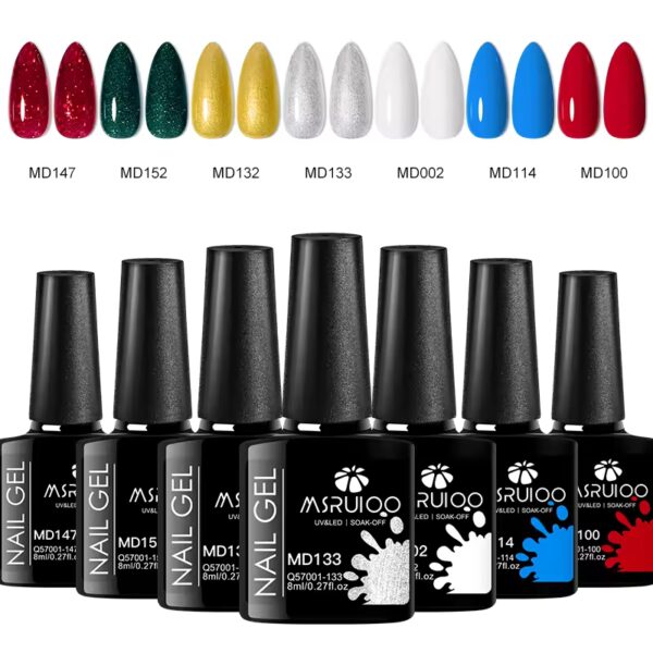 7pc Nail Gel Polish Set DIY Nail Art Design All For Decoration Soak Off UV Gel Long Lasting Manicure Painting Gel Vernis Kits - Image 5
