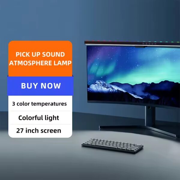 60cm Computer Monitor Light Bar RGB Screen Hanging Lights USB Desk Lighting Lamp Stepless Dimming for Study Esports Gaming - Image 5