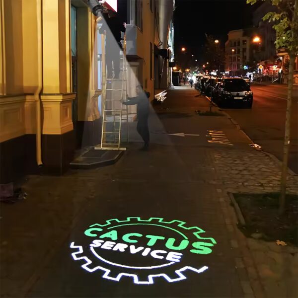 Waterproof Outdoor Gobo Projection Lamp Customized Advertising Image Led Door Head Static Logo Projector - Image 6