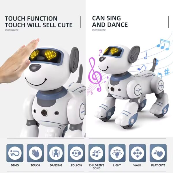Intelligent Remote Control Robot Dog Electronic Stunt Voice Command Programmable Touch-sense Music Song Children’s Toys for Boys - Image 4