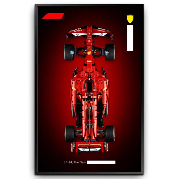 Display Wallboard for Lego 42206 Oracle Red Bull Racing RB20 F1,Adult Collectibles for Lego Car Wall Mount Building Blocks - Image 3