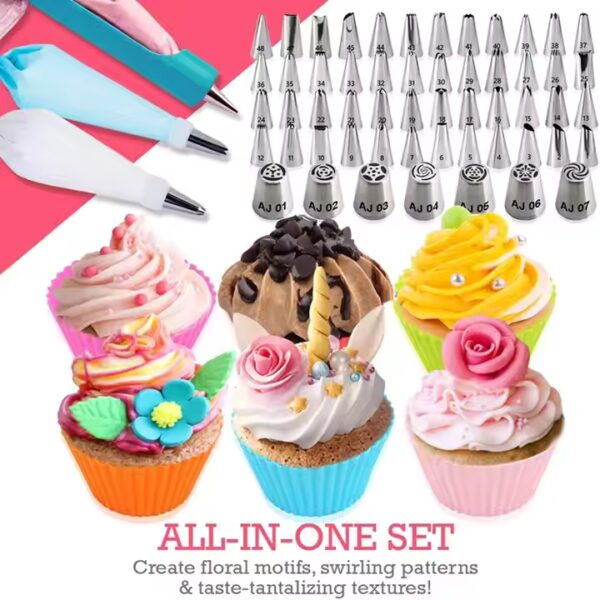 AK 333pcs Reposteria Cake Decorating Nozzles Icing Tools Kit Fondant Cake Decoration Tools Pastry Utensils Baking Supplies Mould - Image 5