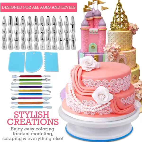 AK 333pcs Reposteria Cake Decorating Nozzles Icing Tools Kit Fondant Cake Decoration Tools Pastry Utensils Baking Supplies Mould - Image 6