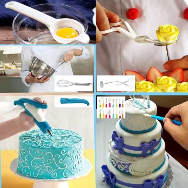 AK 333pcs Reposteria Cake Decorating Nozzles Icing Tools Kit Fondant Cake Decoration Tools Pastry Utensils Baking Supplies Mould - Image 3