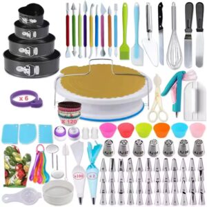 AK 333pcs Reposteria Cake Decorating Nozzles Icing Tools Kit Fondant Cake Decoration Tools Pastry Utensils Baking Supplies Mould